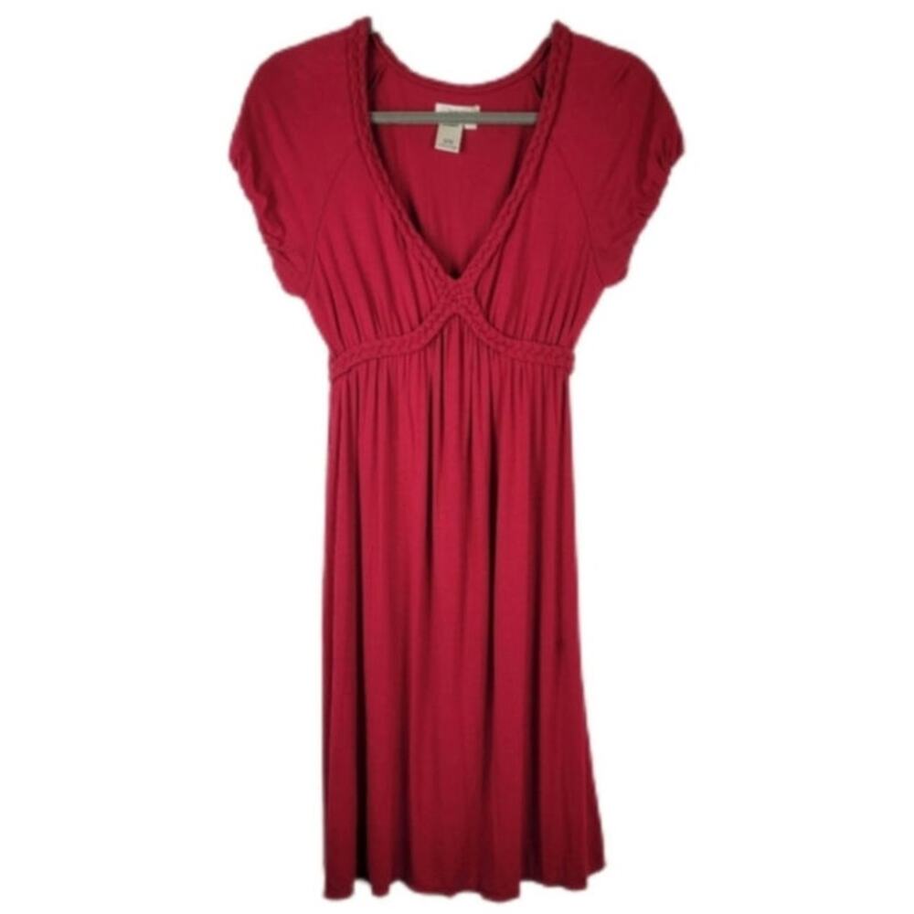 Sophie Max dress Bright Red Pink Small Empire Waist